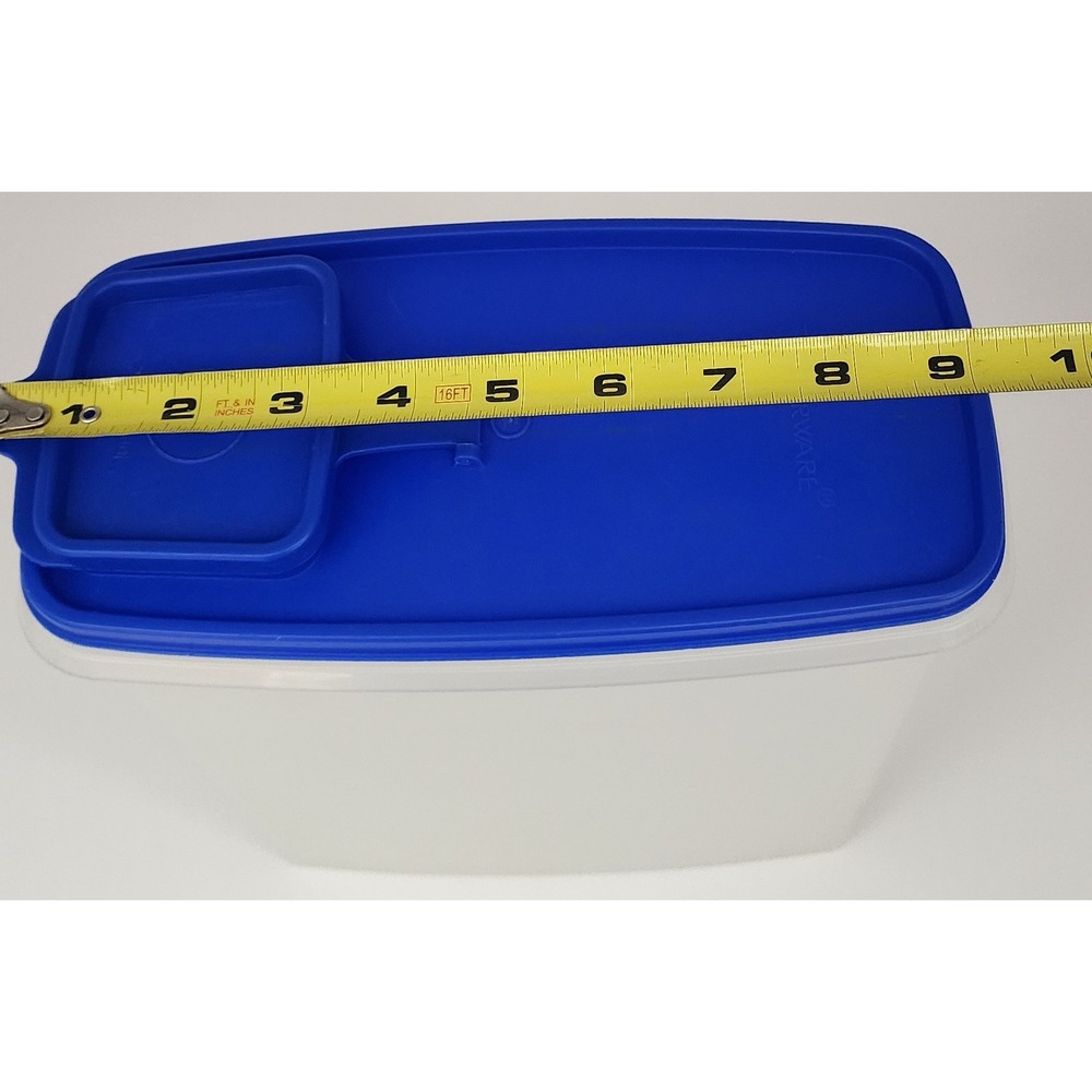 Tupperware Modular Mates Cereal Keeper Store N Pour Blue Lid 1588 1589 1590 - Picture 6 of 12